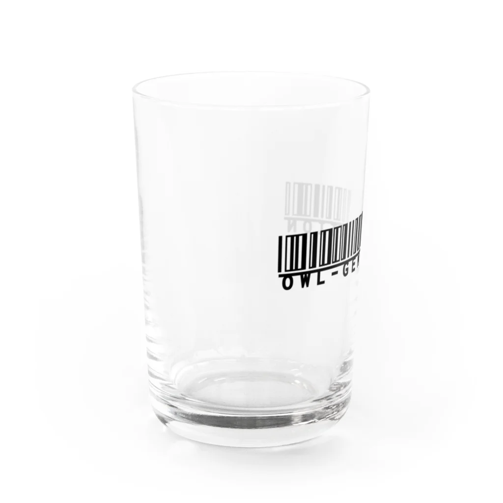 Gen_Designの【バーコードロゴ】グラス Water Glass :left