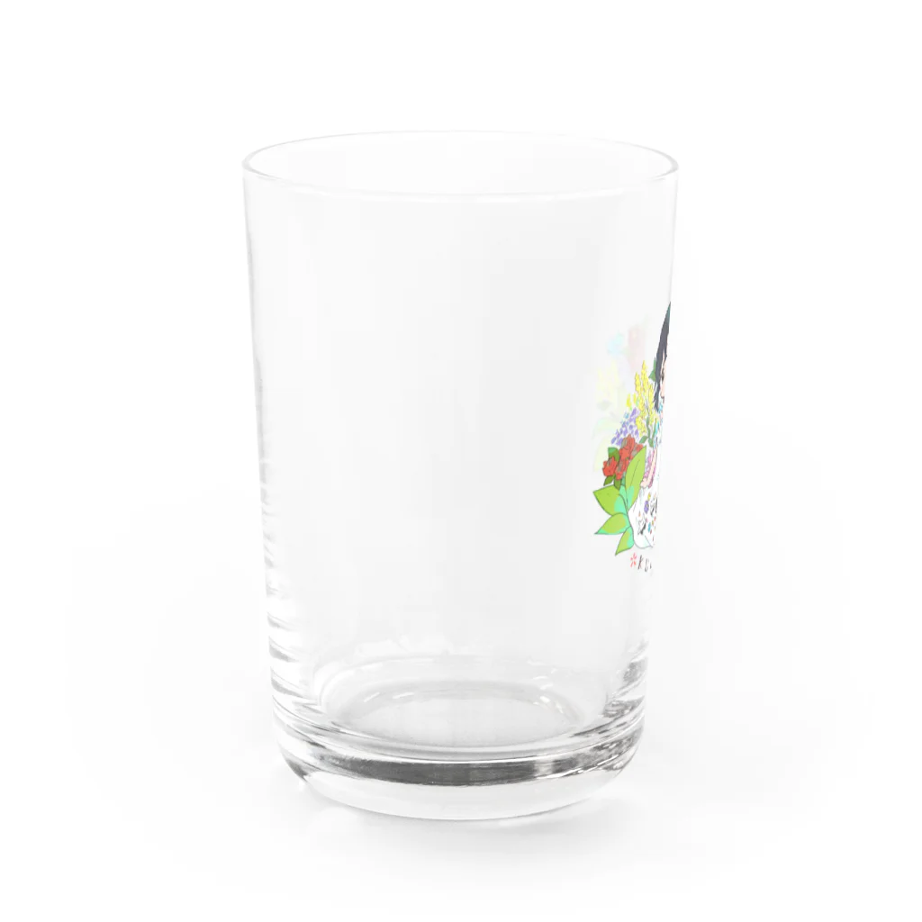 くうせいのばくとおはな-カラフル Water Glass :left