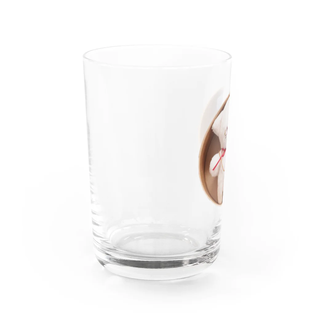 makuの白ねずみショップのねこさん Water Glass :left