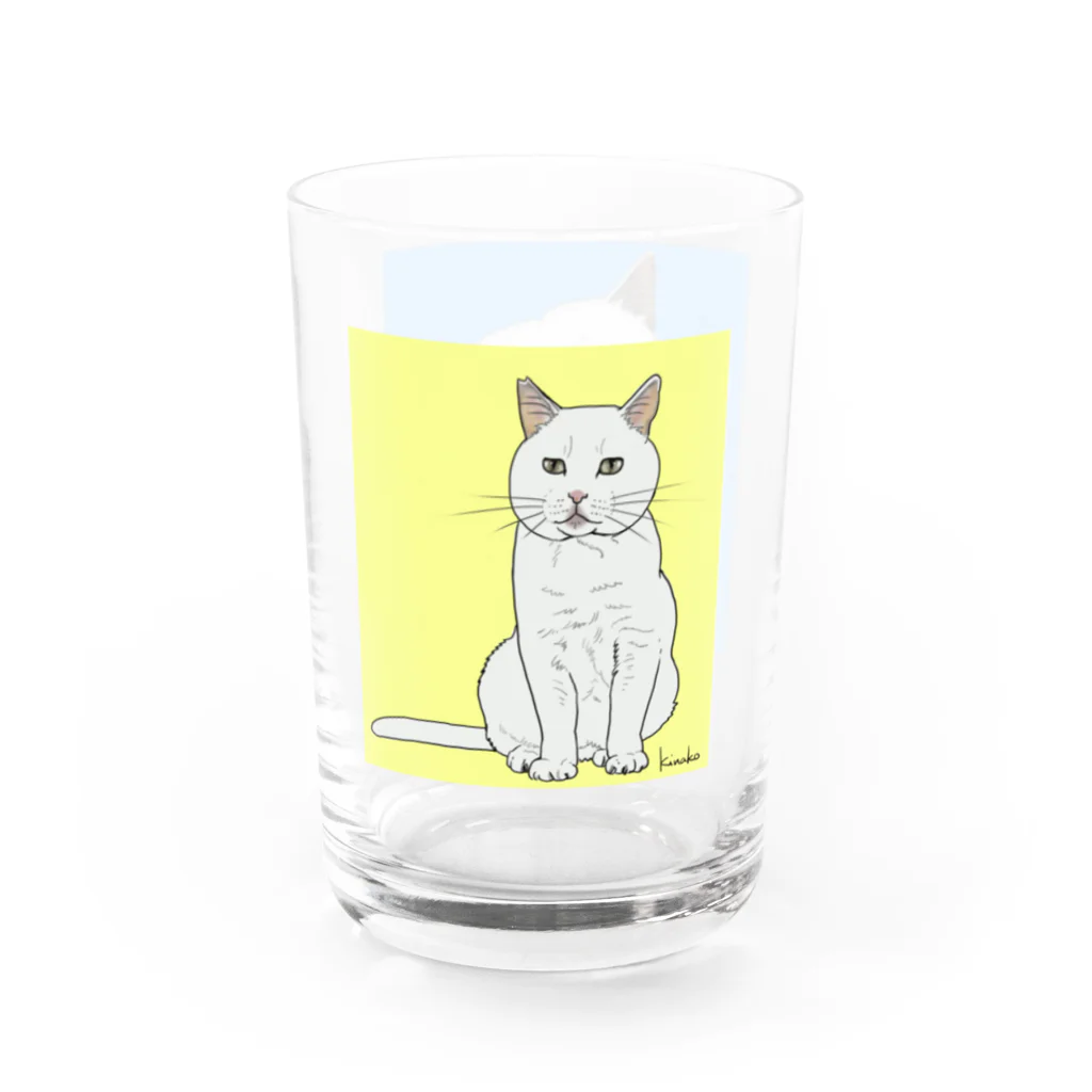 kinako-japanのしーちゃんイラスト Water Glass :left