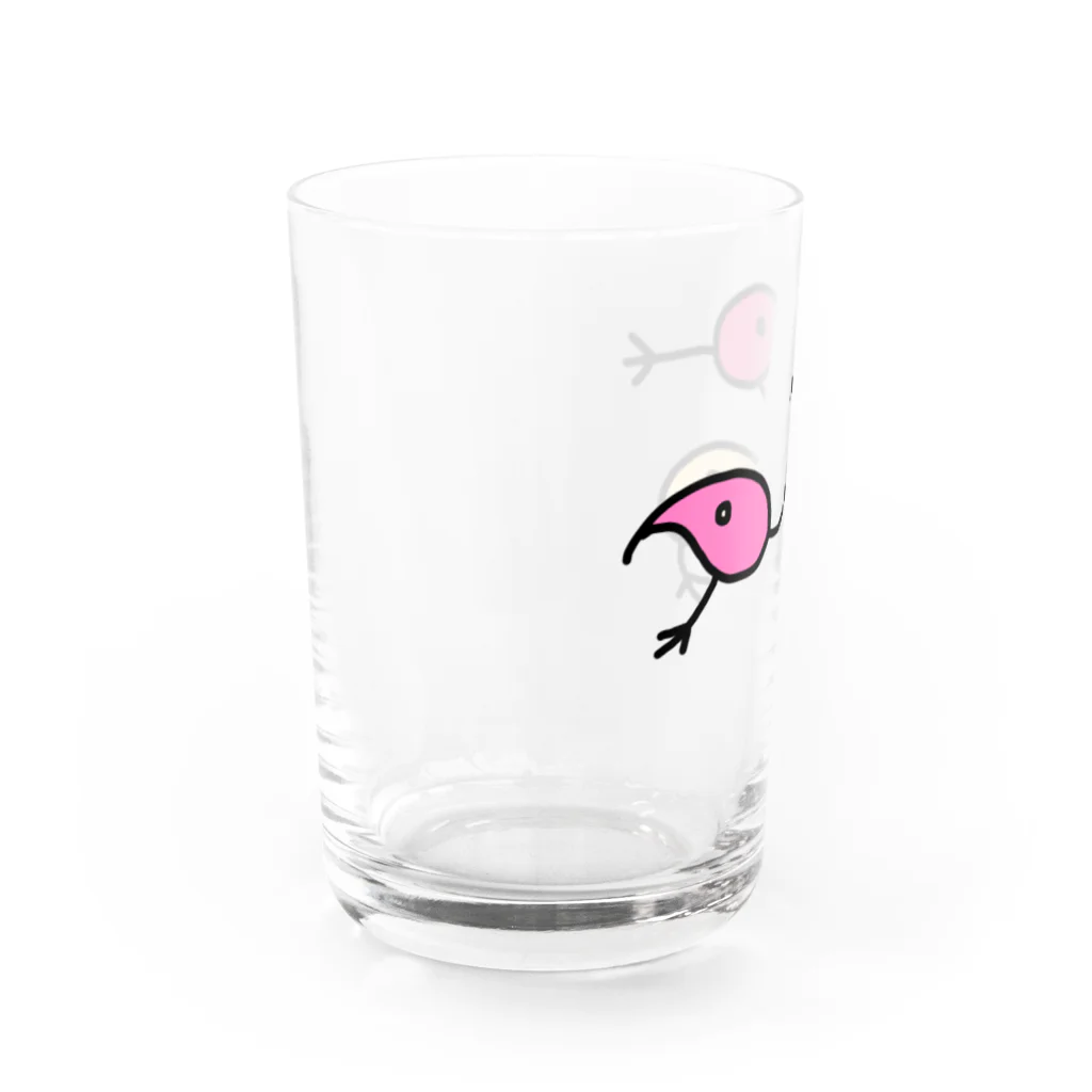 suzuriのeeeeat!のeeeeat!のキーウイ(ピンク) Water Glass :left