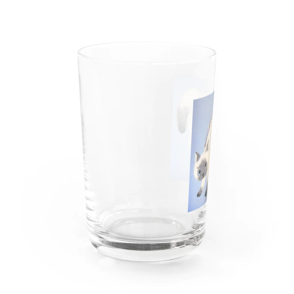 suzuejyaのシャムんシャー Water Glass :left