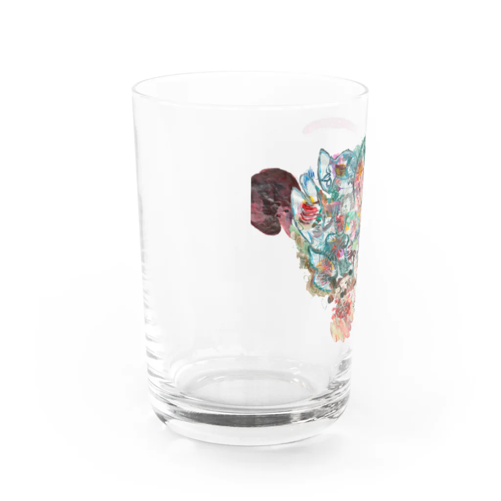 ふっかふっかひゅーんのひと Water Glass :left