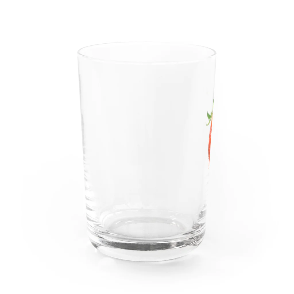 NOSHINのただのいちご Water Glass :left