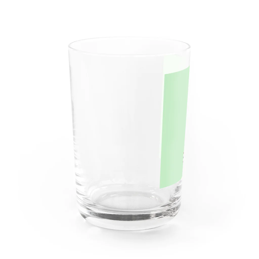 cumincuminのサッカー少年黒ユニフォーム Water Glass :left