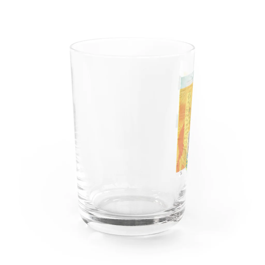 ふっかふっかひゅーんの秋のせのび Water Glass :left