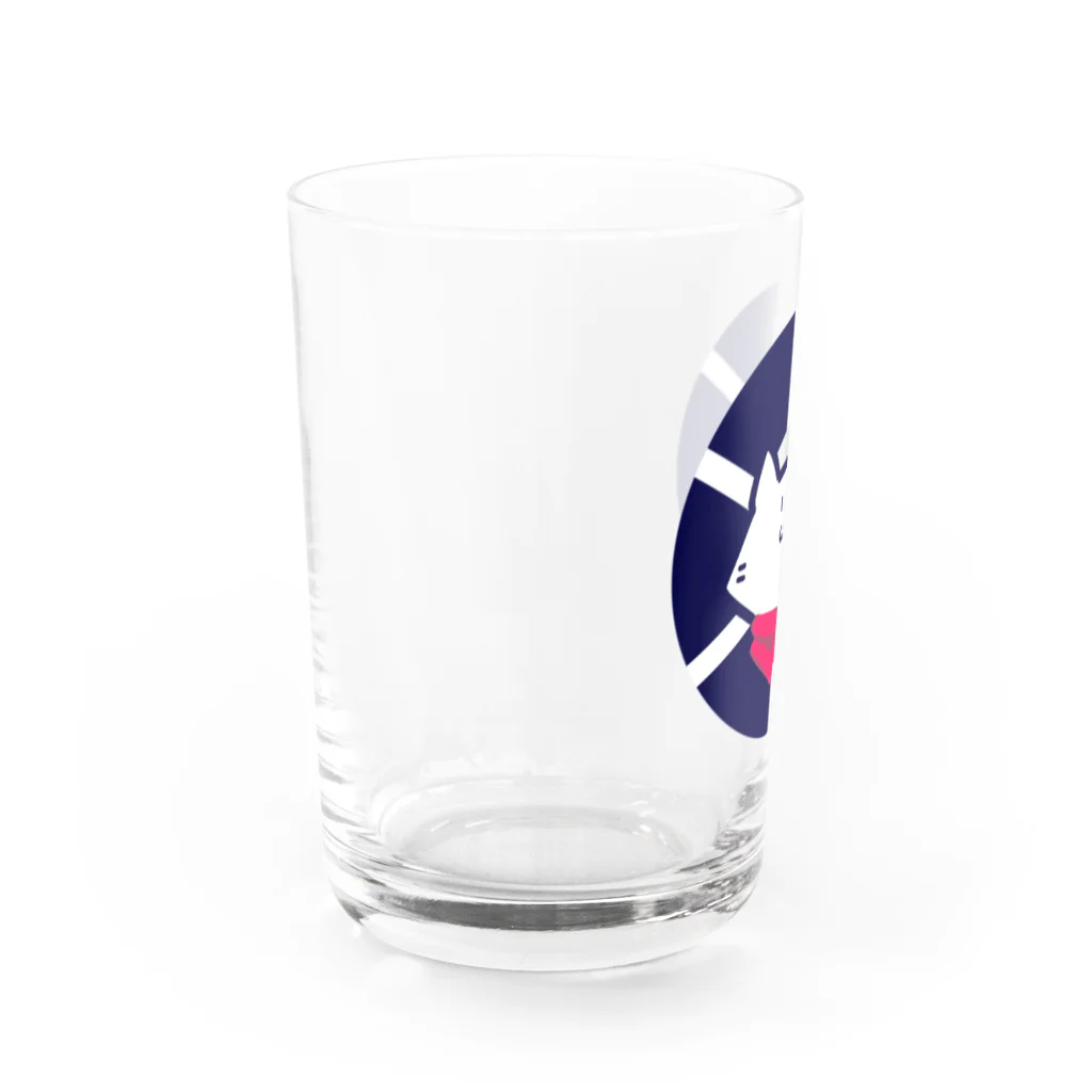 のびネコとおさかなのお店のマリン柄ネコ 浮き輪 Water Glass :left