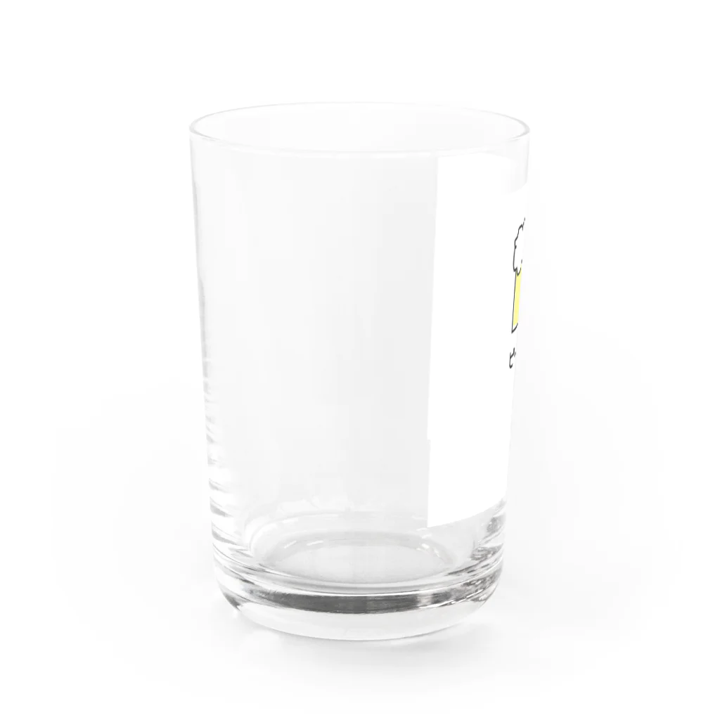 牡蠣が好きのビールが飲みたい Water Glass :left