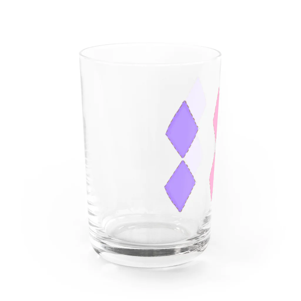 Saki YのDiamond Pastel Water Glass :left