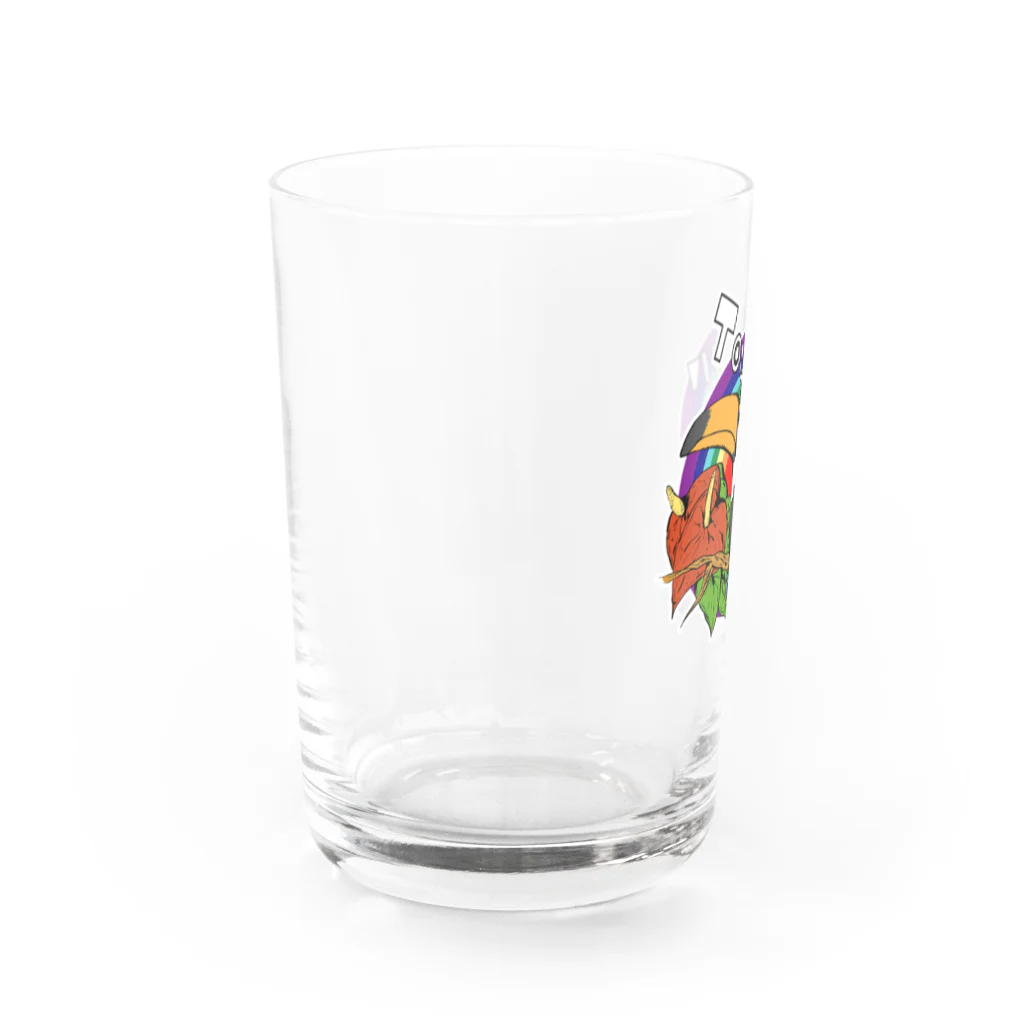 ひの字の物販会場のToucan Water Glass :left