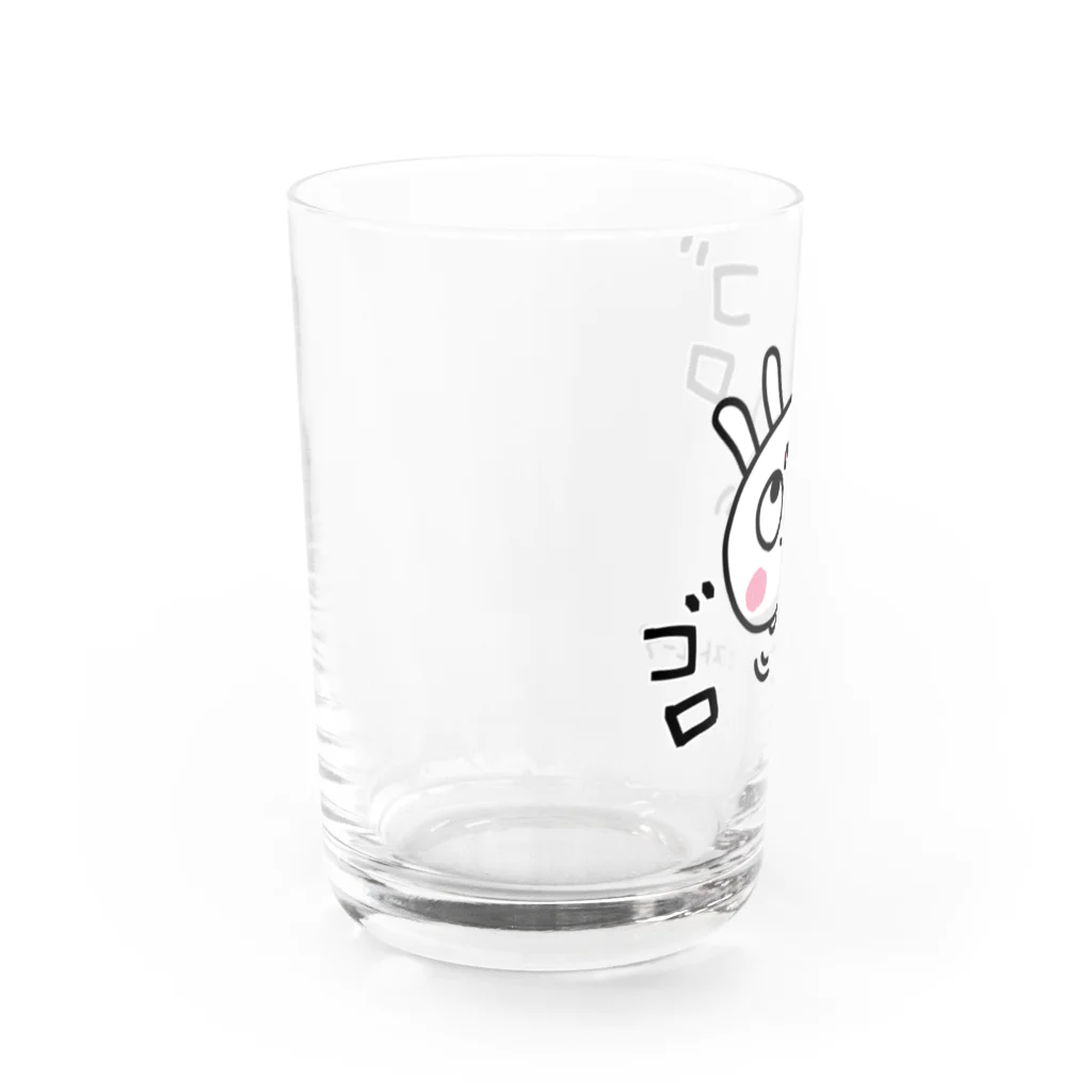 エストループキャラクターのふんわかウサギ ゴログラス Water Glass :left