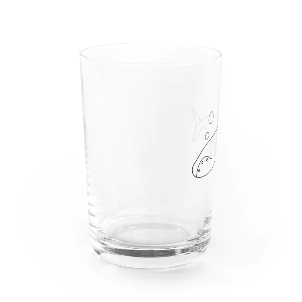 アトリエヱキパのセミクジラ Water Glass :left