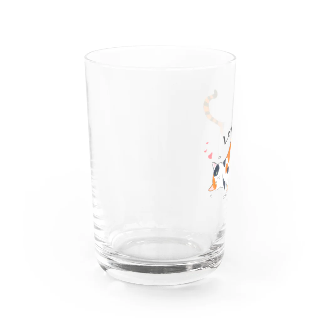 eitar0.comの大好きニャンコ Water Glass :left