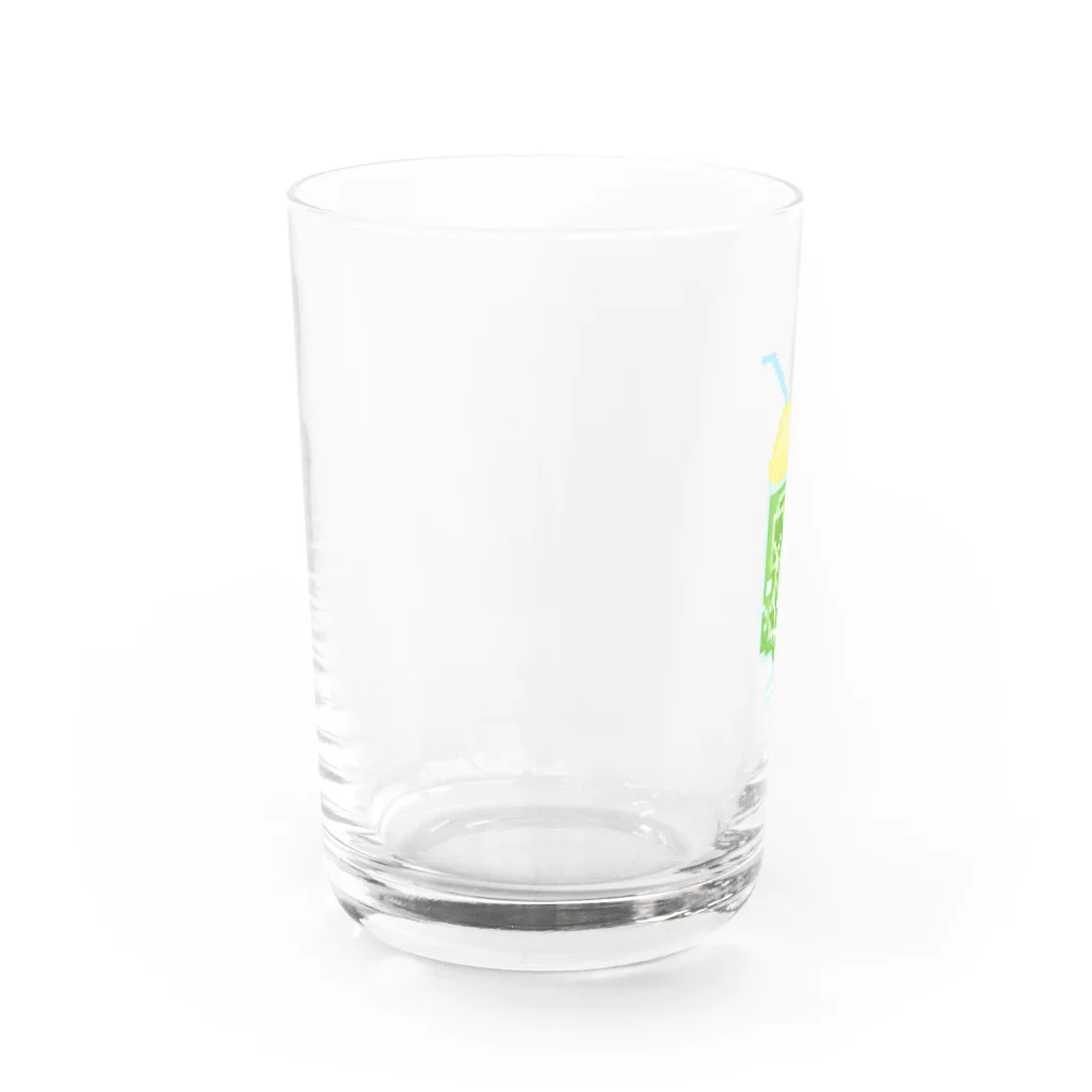 kariri_のドットメロンソーダ Water Glass :left