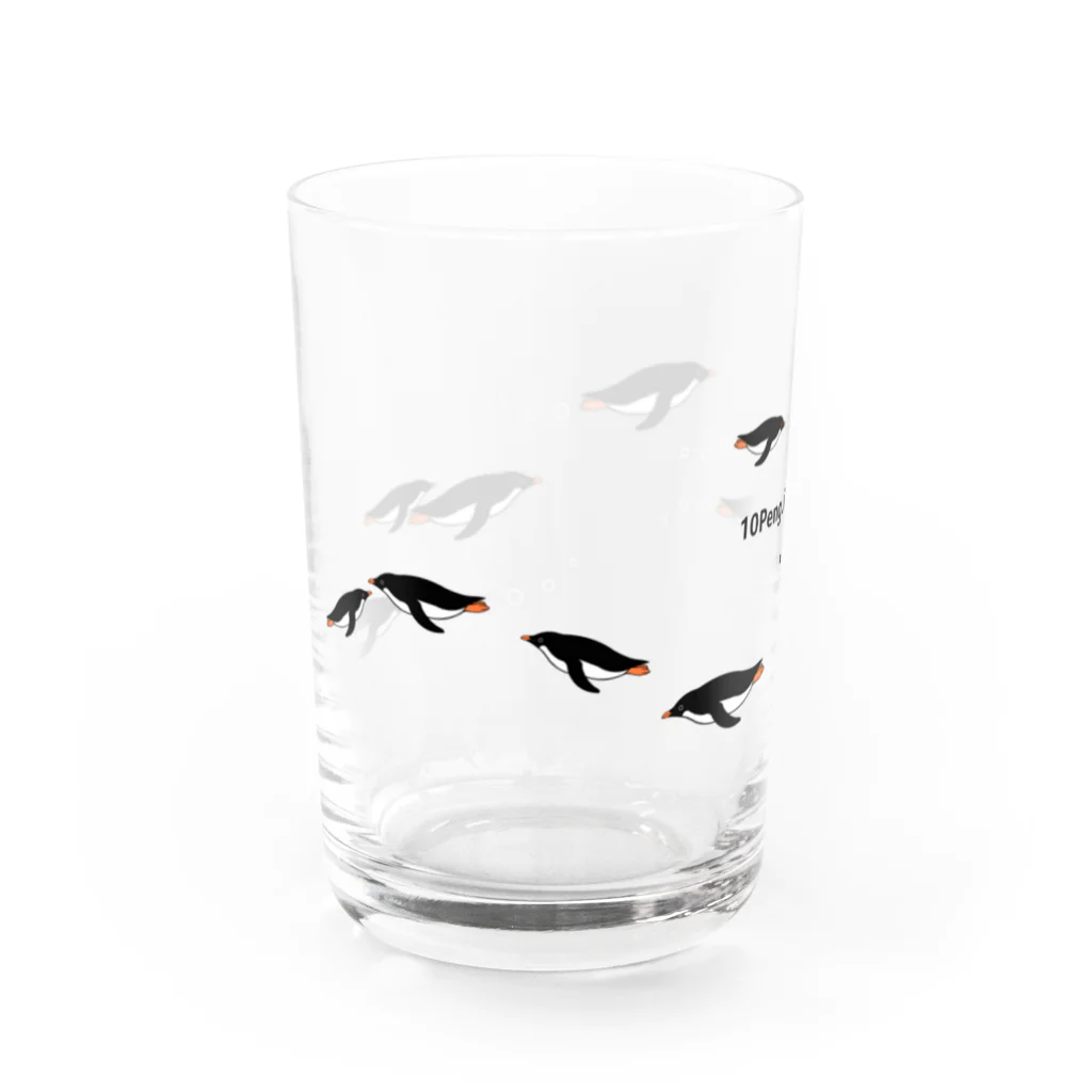 PERIDOTの泳ぐペンギン１０ Water Glass :left