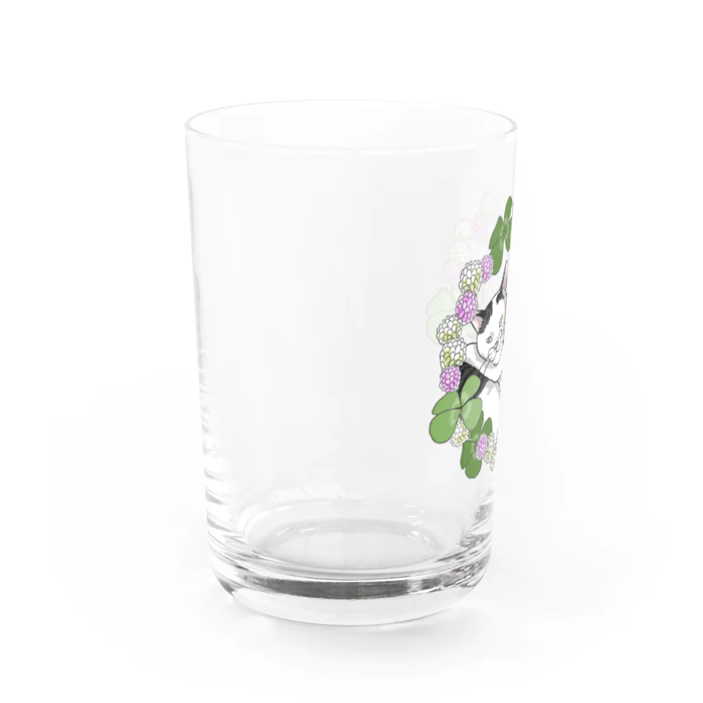 AmoDoodleのジョニーさんと小梅ちゃん Water Glass :left