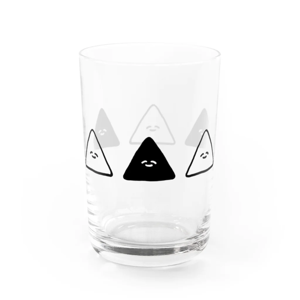 かんづめ亭のならんださんかく▲ものくろ Water Glass :left