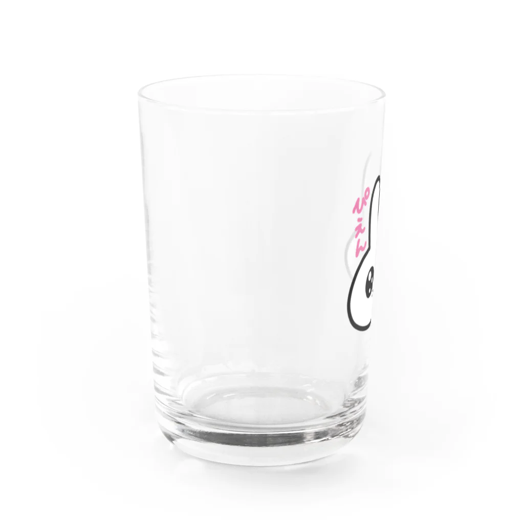 ゆるいぐっずを生み出す母のぴえんうさぎ Water Glass :left