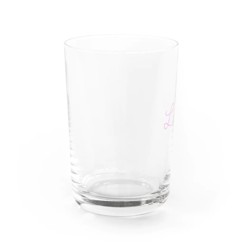 ゆるくまのLove Water Glass :left