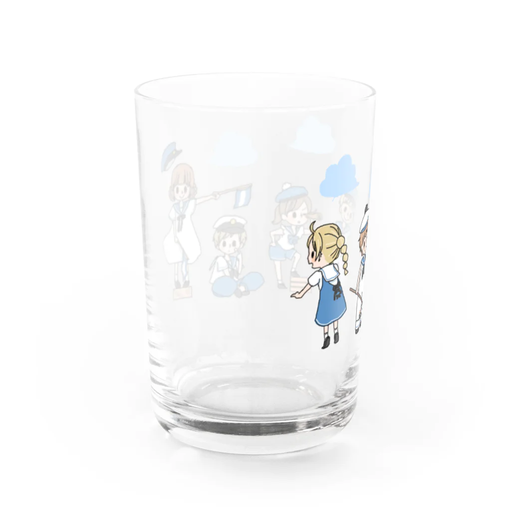 あめこのセーラーガールズ＆ボーイズ Water Glass :left