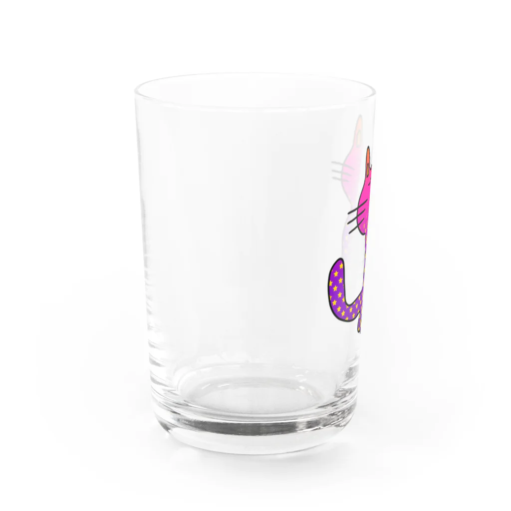 TaniGonの夜を待つネコちゃん Water Glass :left