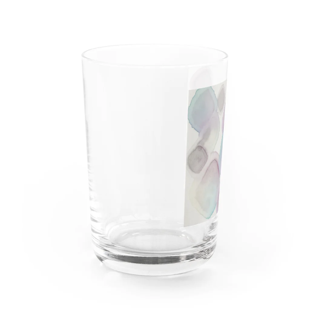 もちもちポメラニアンのにじみダイヤ Water Glass :left