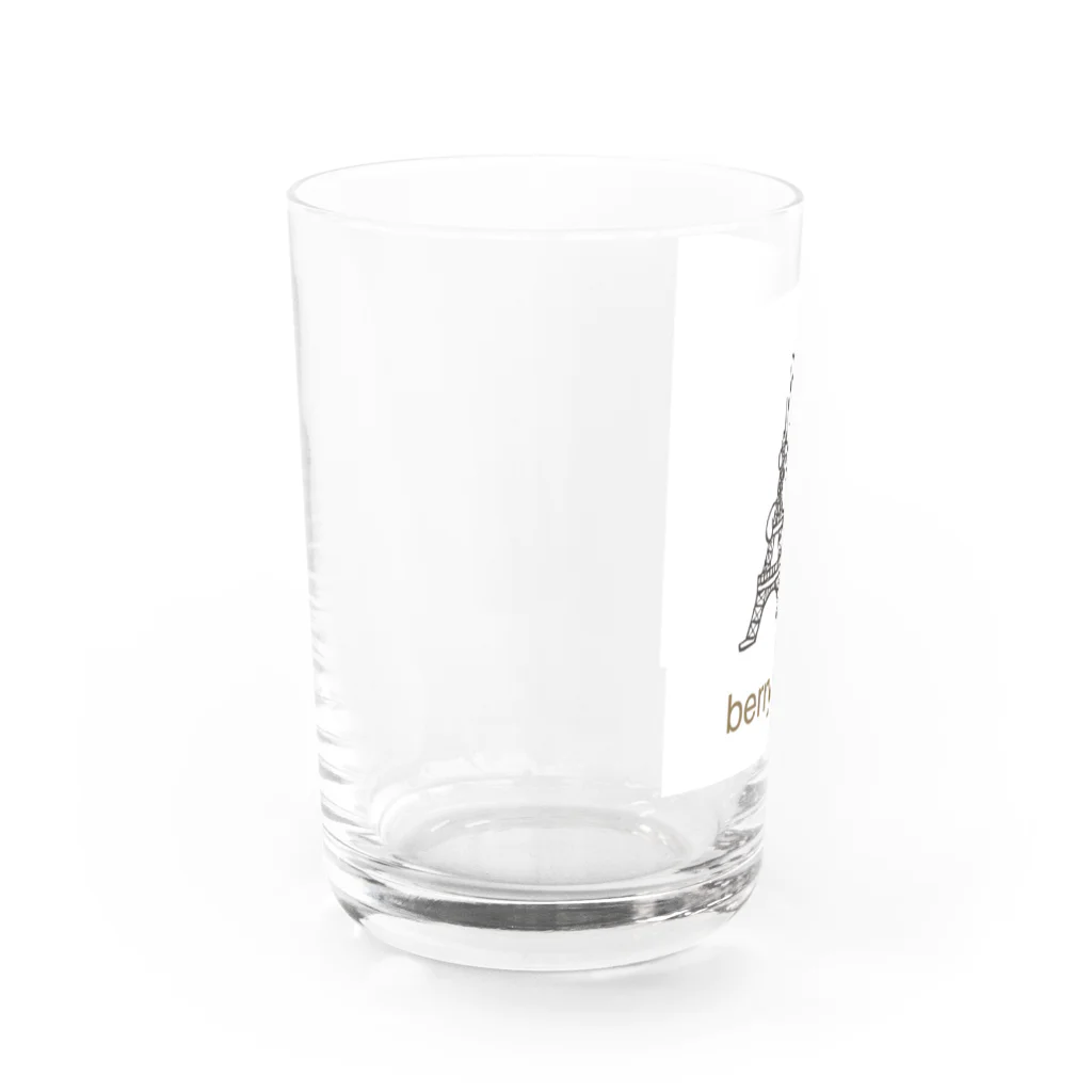 setsuo sibataniのローミーとグマのガラスコップ グラス左面