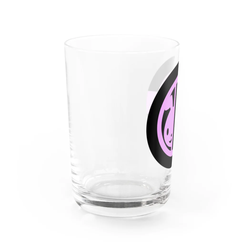 Chikkyboo｜ちきぶーのおぴんくロゴ Water Glass :left