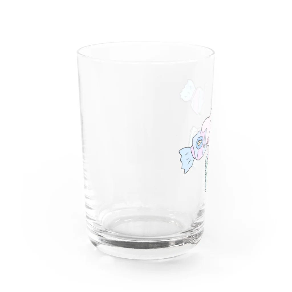 ついでにこれものおふとんだいすき Water Glass :left