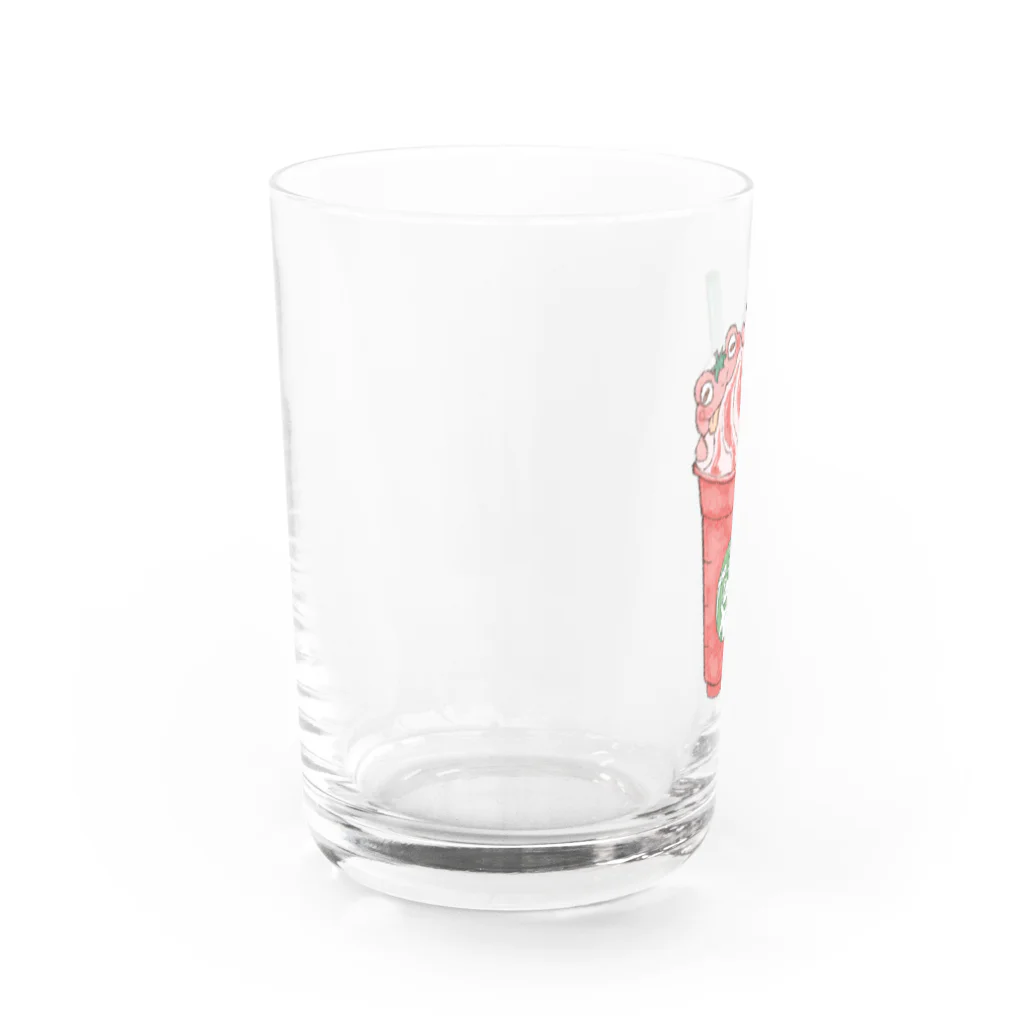 引田玲雄 / Reo Hikitaのイチゴフラペチーノガエル Water Glass :left