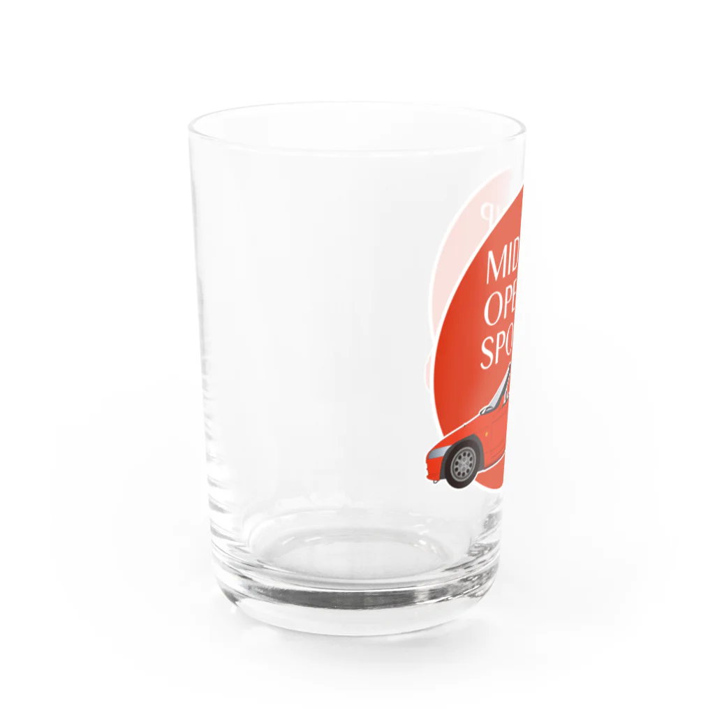 Puuun Shopの赤いオープンカー Water Glass :left