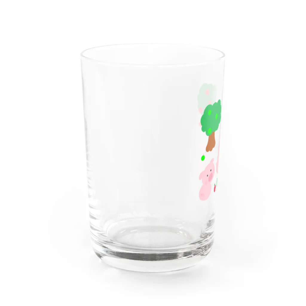 yukimalのこぶたちゃんに見つかった Water Glass :left