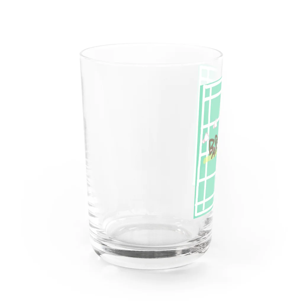 Badminton Shop ❤︎❤︎のバドミントンのコップ Water Glass :left