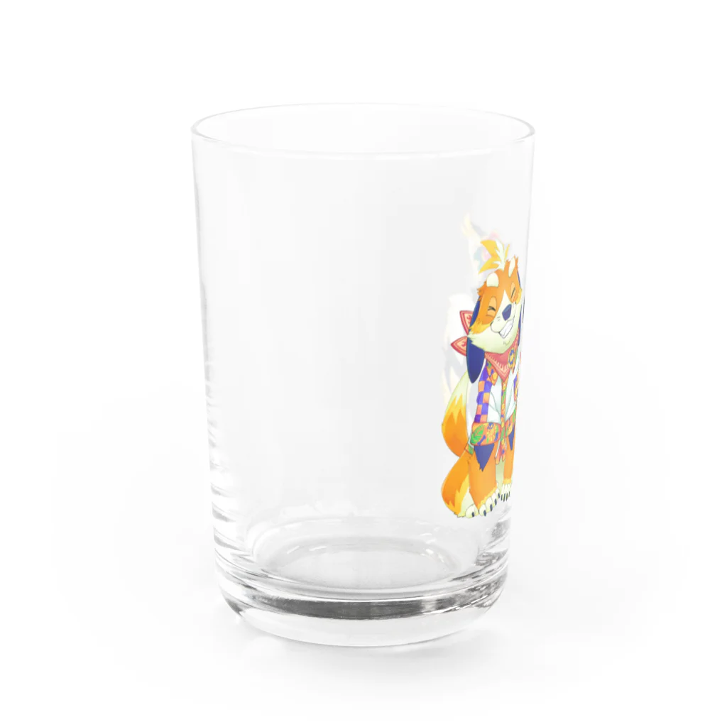 まーくん🐕ちーやん🐈のまーくんちーやんサマー Water Glass :left