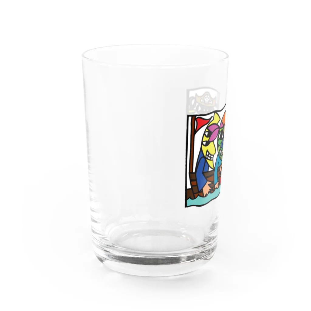 吉田圭佑アート事務所の海賊船フルーツモンスター Water Glass :left