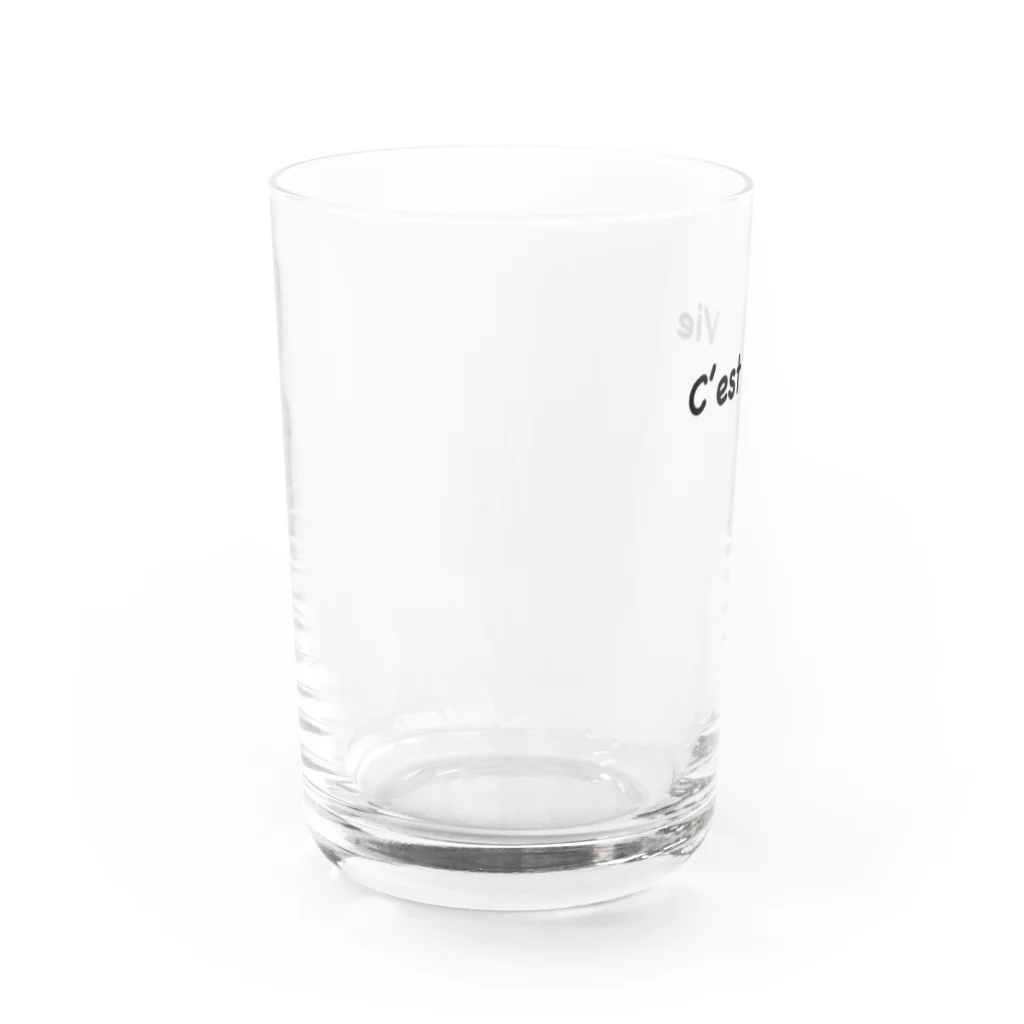 キチンのたまごのC'est La Vie Water Glass :left