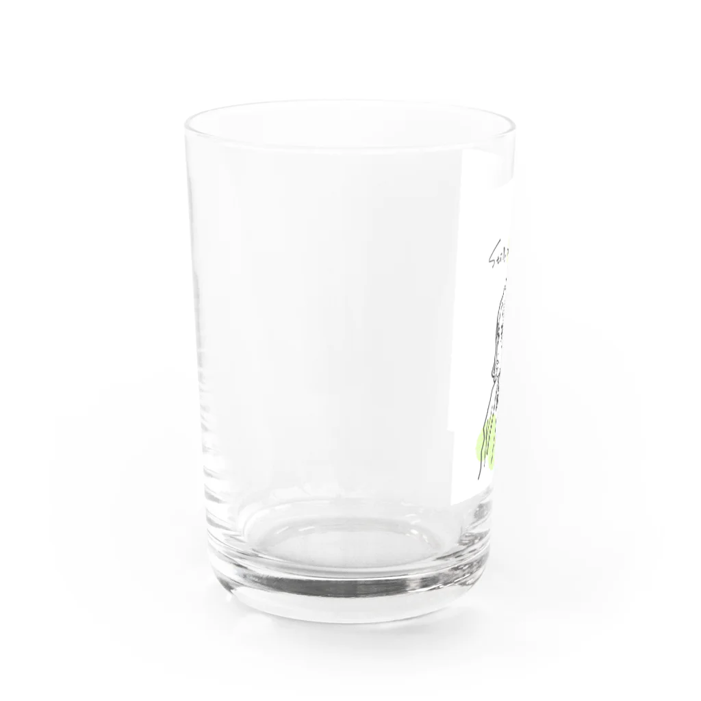 しみじみ　しじみのgirl Water Glass :left