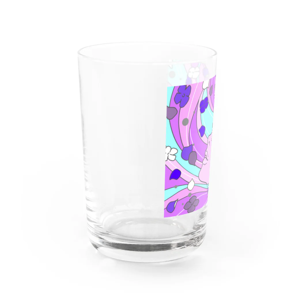 Ｍ✧Ｌｏｖｅｌｏ（エム・ラヴロ）のあじさい（６月の誕生花） Water Glass :left