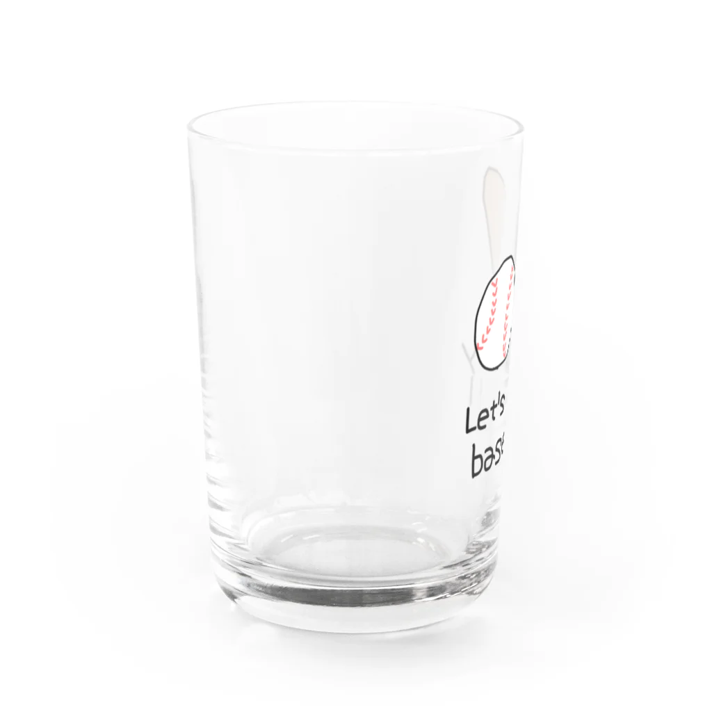スズナのLet's play baseball Water Glass :left