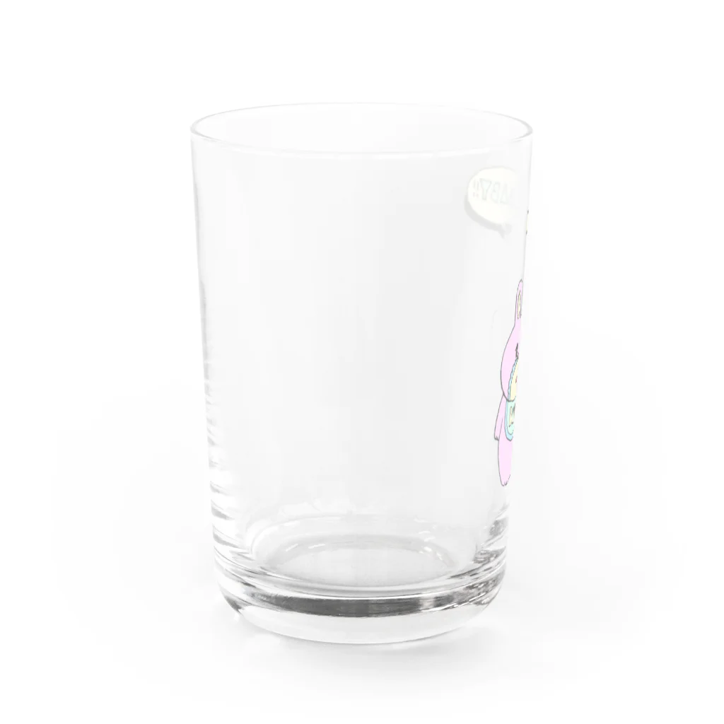 【Yuwiiの店】ゆぅぅぃーのうさBABY Water Glass :left