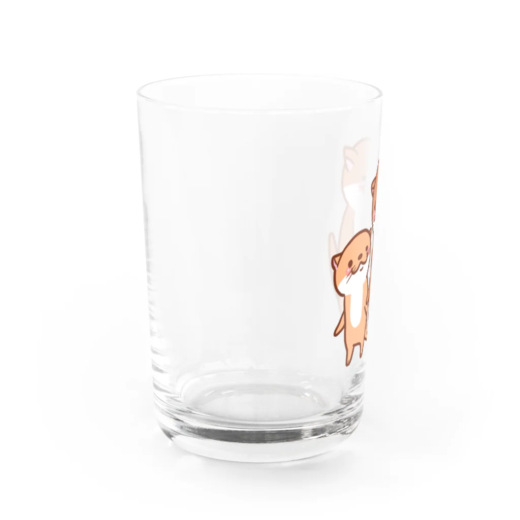 corotan09のカワウソ親子 Water Glass :left