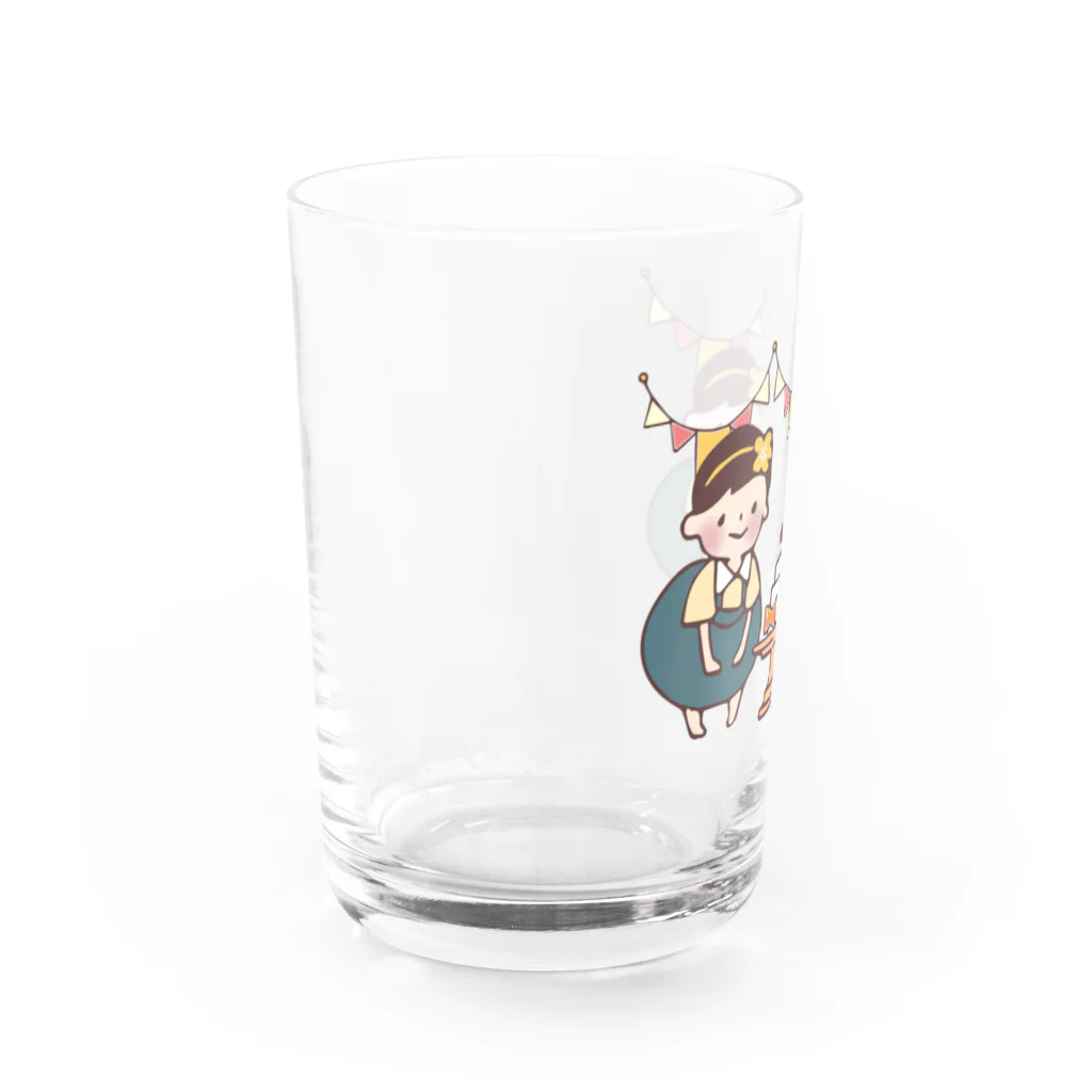 はるのおさんぽのふたごがーるアニバーサリー Water Glass :left