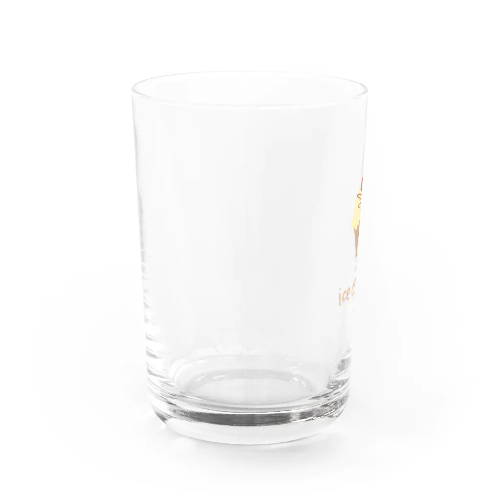 _mojuu-3のice cream Water Glass :left