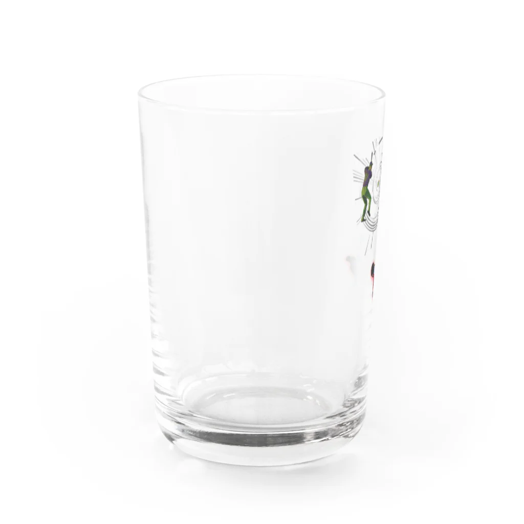 画像編集✄クソ野郎の全力投球の、ぶーーーこ Water Glass :left