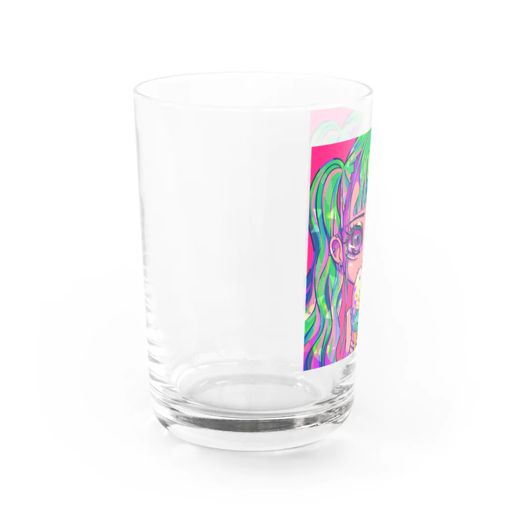 QooToyBoxのツインテールギャル Water Glass :left