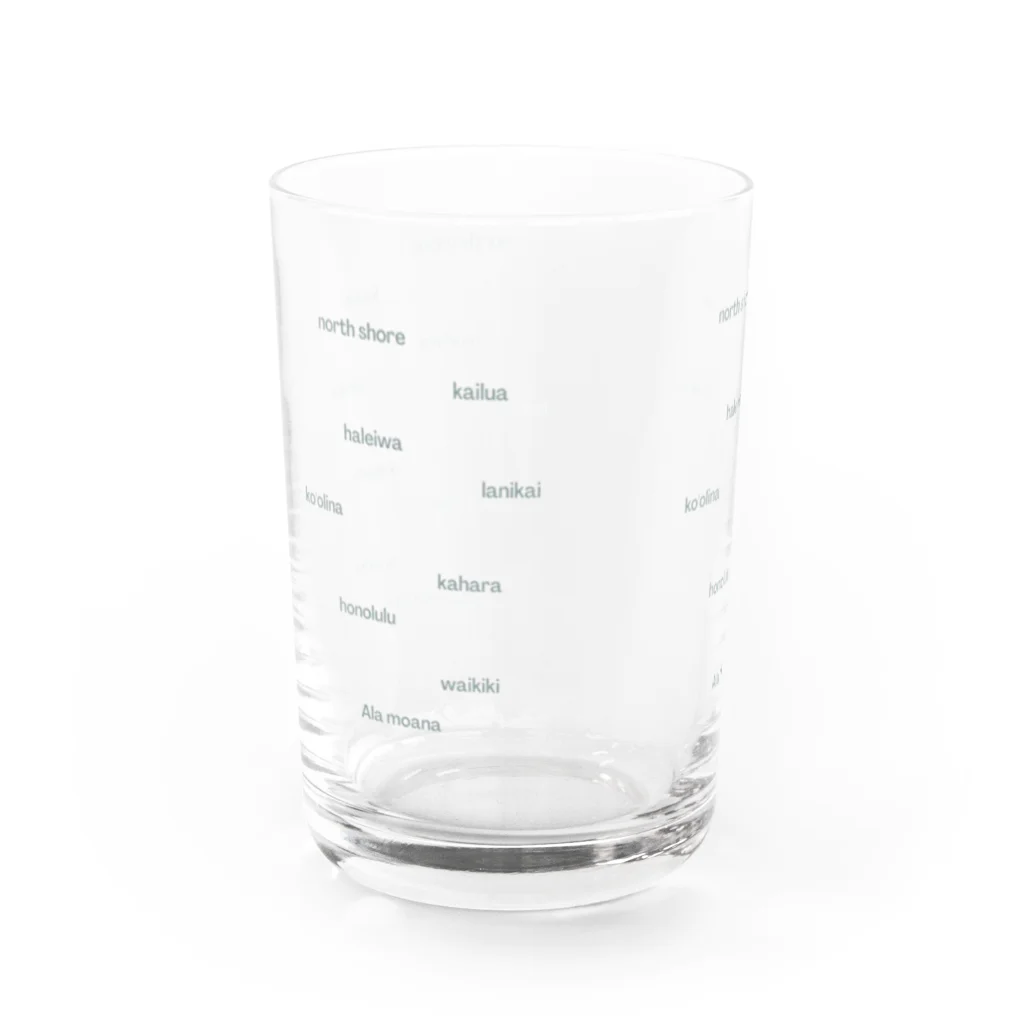 pamarket.のハワイオアフ島グラス(全面) Water Glass :left