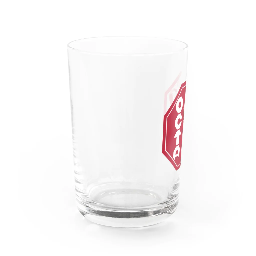 メキシコ屋台OCAのOCTA　ロゴグラス Water Glass :left