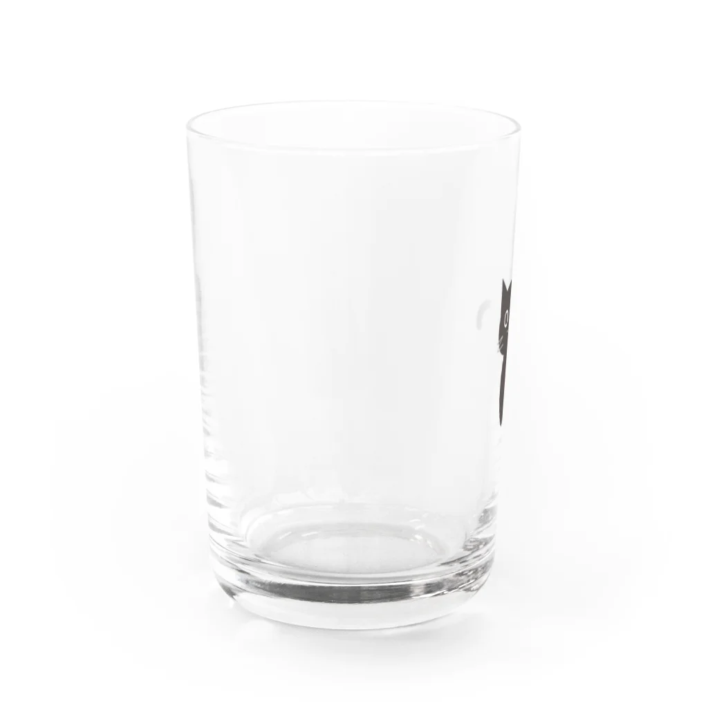 ふりかけのKUROにゃんこ Water Glass :left