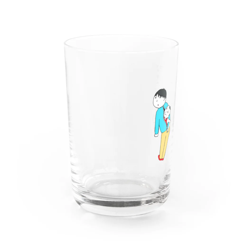 菅沼商店 康生通り店の背中のジッパーを開けると６０才の君がグラス。 Water Glass :left