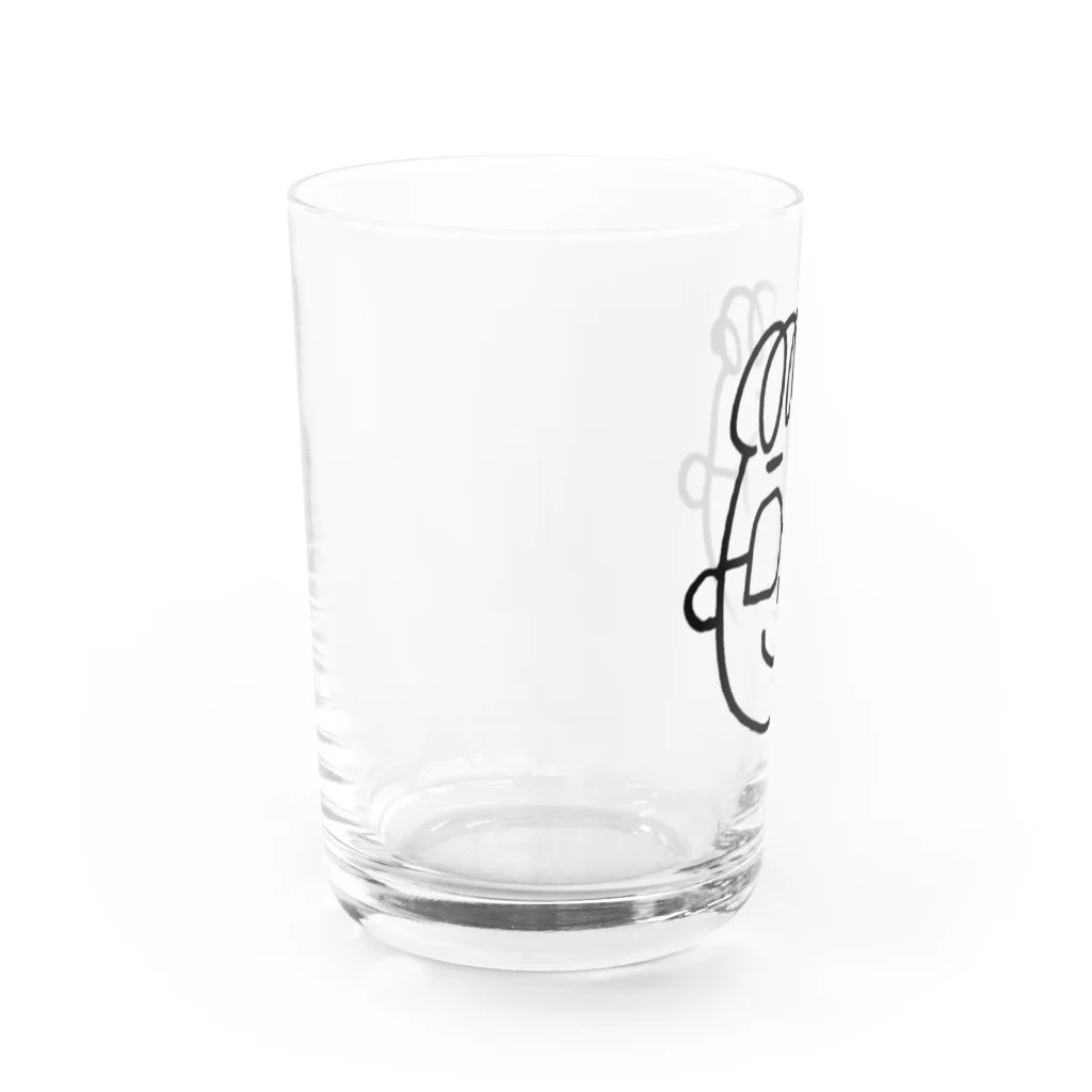 ゆるゆるの天パめがねくん Water Glass :left